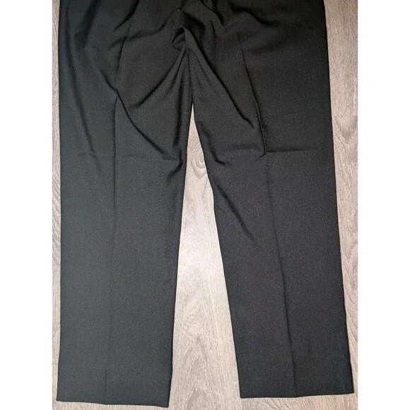 Haggar Dress Pants Classic Fit Premium Comfort Black Size 34 Waist x 29 Length - Picture 14 of 15
